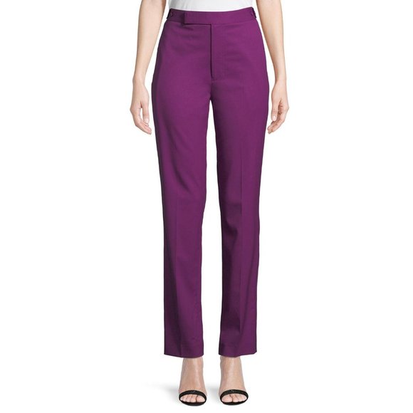 Helmut Lang purple ultra violet straight leg trouser pants